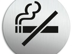 Semn din aluminiu pentru interzicerea fumatului